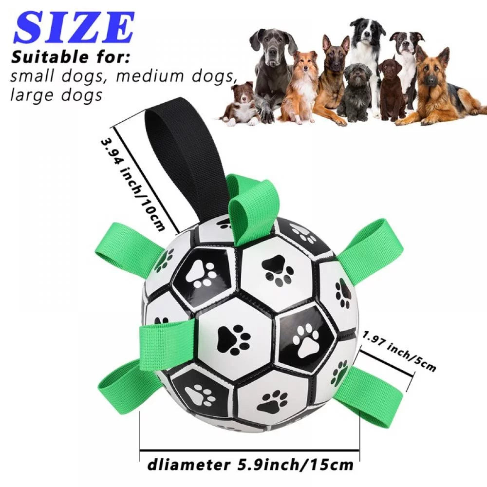 Dog Balls Indestructible Dog Soccer Ball Interactive Dog Ball for Large Dogs Herding Ball for Medium Small Dogs Outdoor Christmas Dog Toys Stocking Large Soccer Ball for Dog Giant Yard Puppy Toy