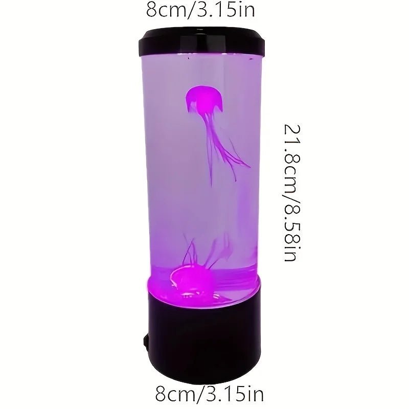 LED Fantasy Jellyfish Lamps Color Changing Jellyfish Tank Aquarium Lamp USB Battery Power Relaxing Mood Night Light