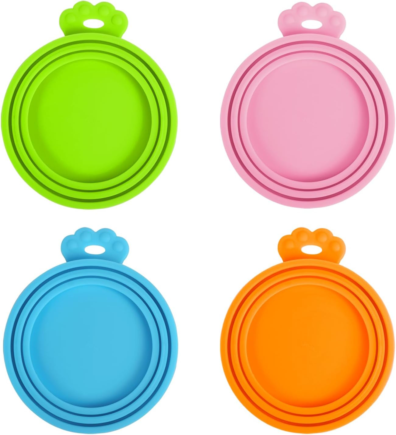 Silicone Pet Can Lids, Dog Cat Food Can Cover, Universal Size Can Tops, 1 Fit 3 Standard Size Food Cans, BPA Free Dishwasher Safe