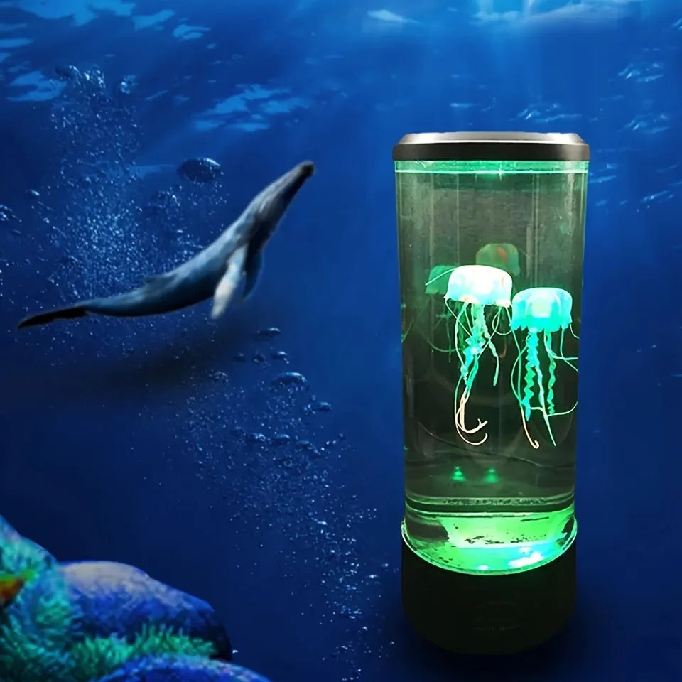 LED Fantasy Jellyfish Lamps Color Changing Jellyfish Tank Aquarium Lamp USB Battery Power Relaxing Mood Night Light